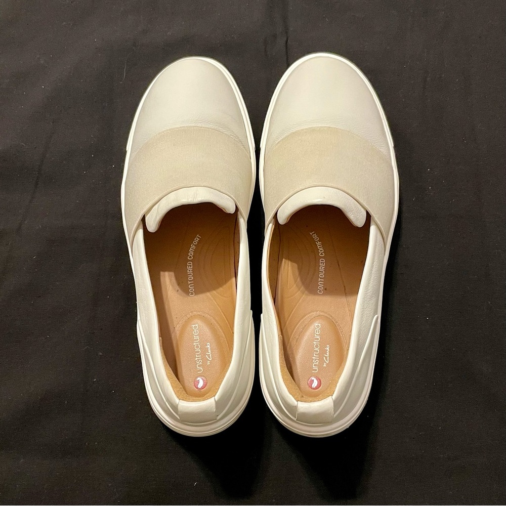 Clarks Leather Slip On Loafers - Unstructured Maui Women’s Size 7.5 - Picture 3 of 5